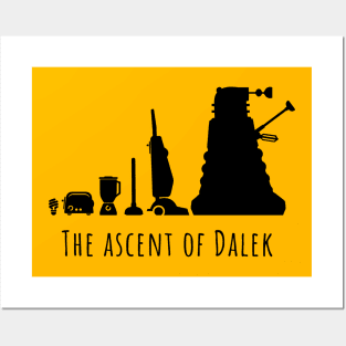 The Ascent of Dalek (BLACK) Posters and Art